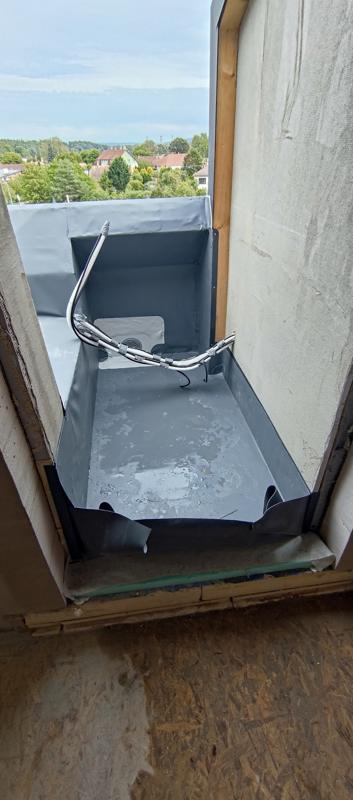 Napojení hydroizolace u balkónových dveří